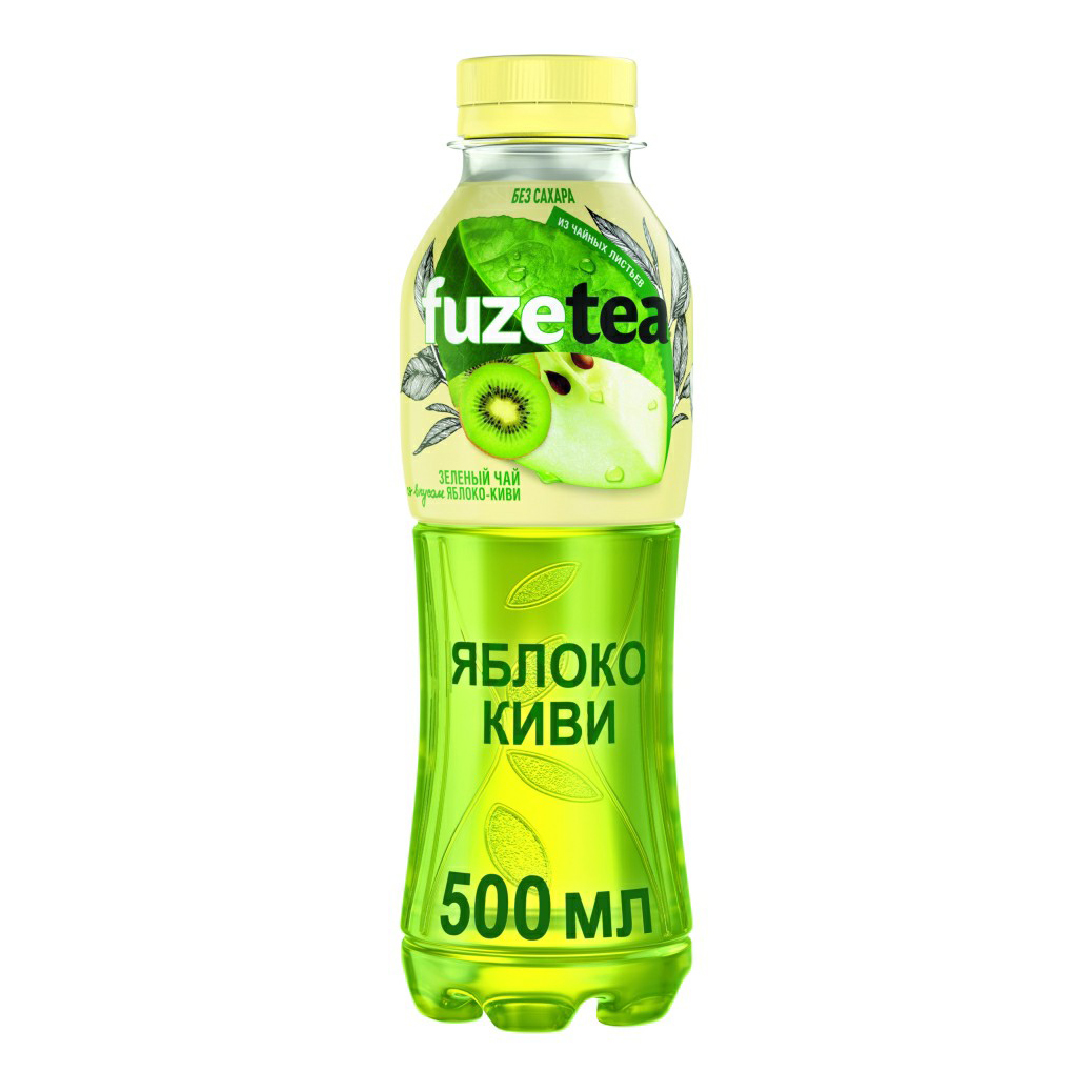 

Холодный чай Fuzetea зеленый зеро яблоко и киви 0,5 л