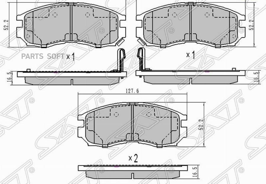 

Колодки Тормозные Перед Mitsubishi Chariot/Rvr/Space Wagon Sat арт. ST-MR389539