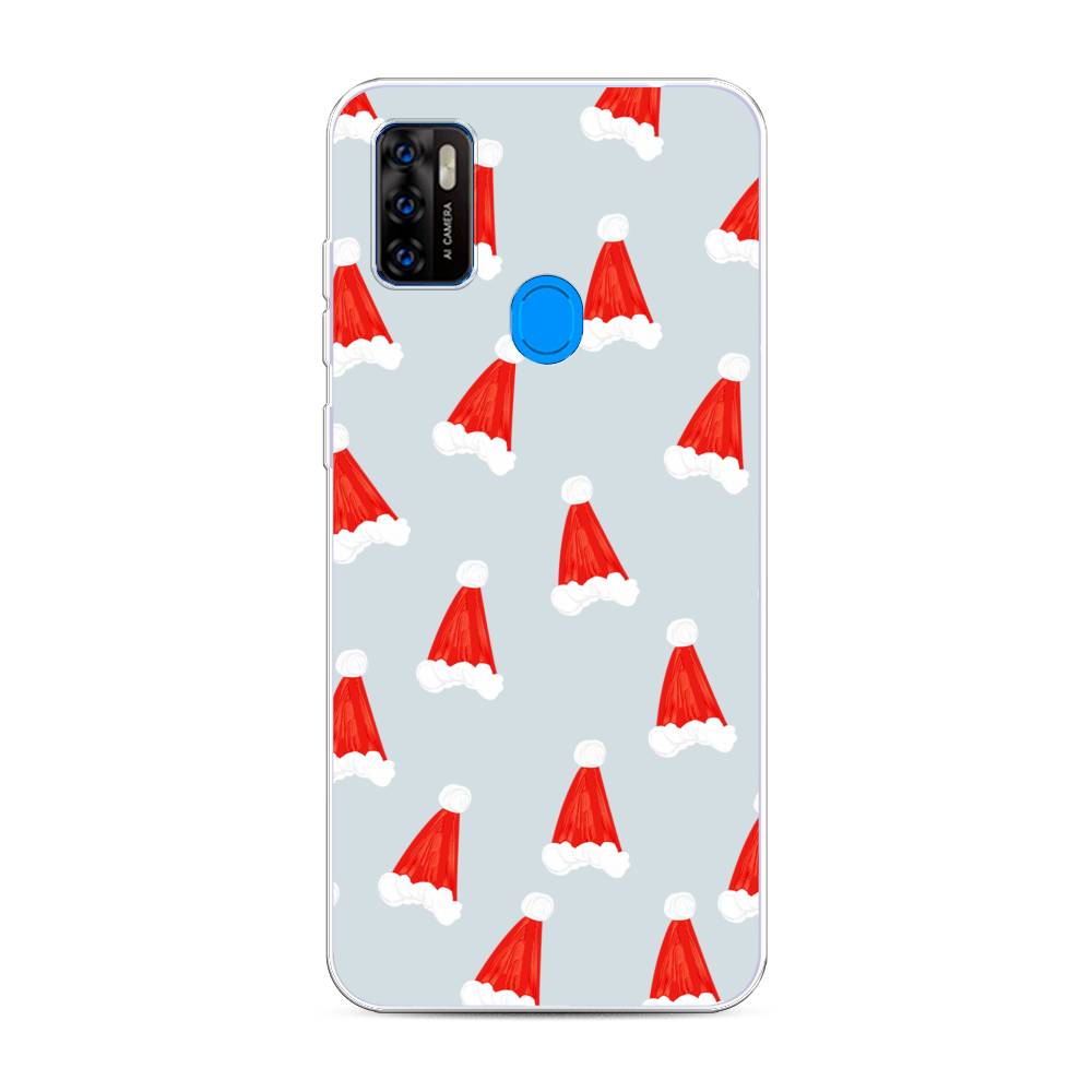 

Чехол на ZTE Blade A7s 2020 "Новогодние шапочки", Белый;красный;серый, 133950-5