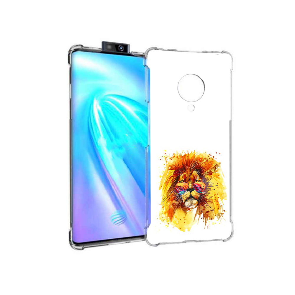 

Чехол MyPads Tocco для Vivo NEX 3 лев в очках (PT136035.381.436), Прозрачный, Tocco