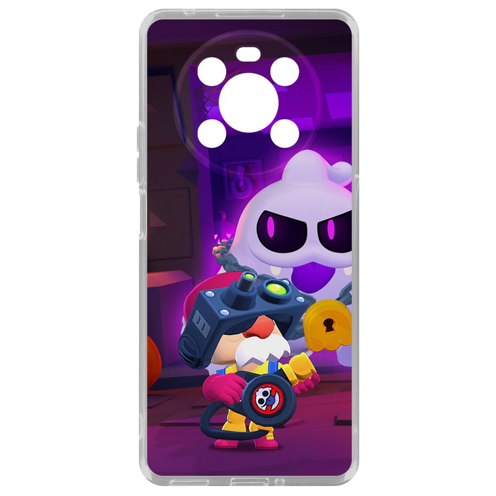 

Чехол Brawl Stars-Охотник за Скуиками Гэйл для Honor X9, Прозрачный