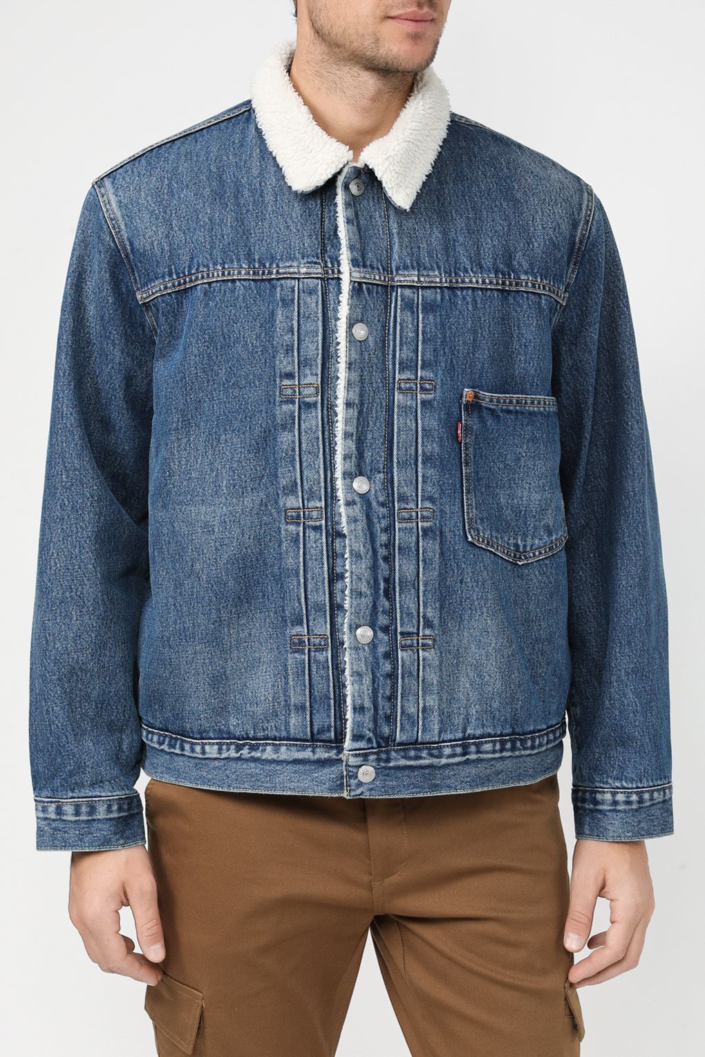 

Джинсовая куртка мужская Levi's A488200000 черная M, Черный, A488200000