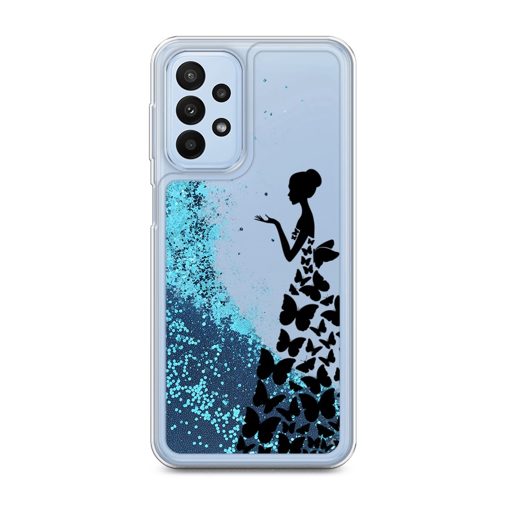 

Чехол Awog на Samsung Galaxy A23 "Дама в бабочках", Черный;прозрачный, 2105093-1