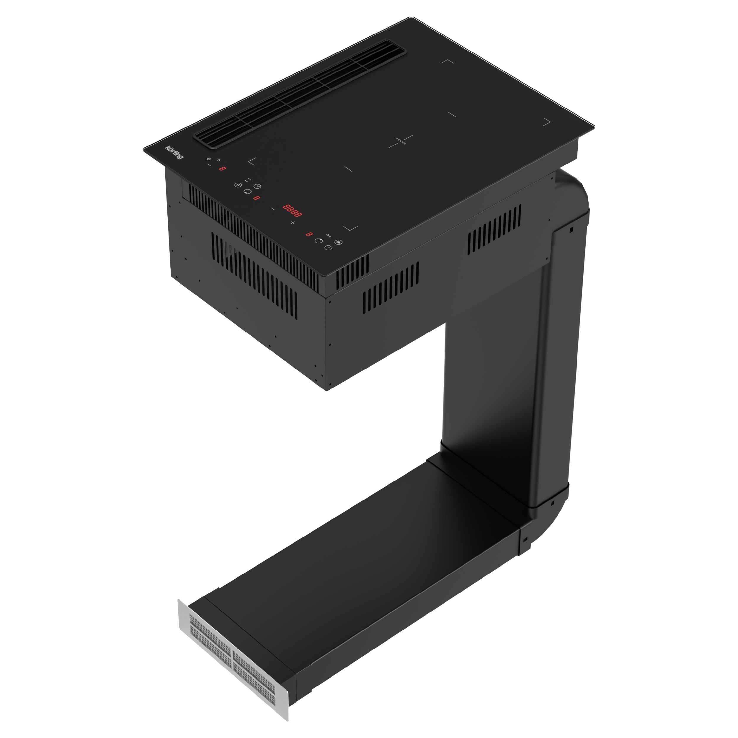 

Встраиваемая варочная панель индукционная Korting HIBH 40980 NB черный, HIBH 40980 NB