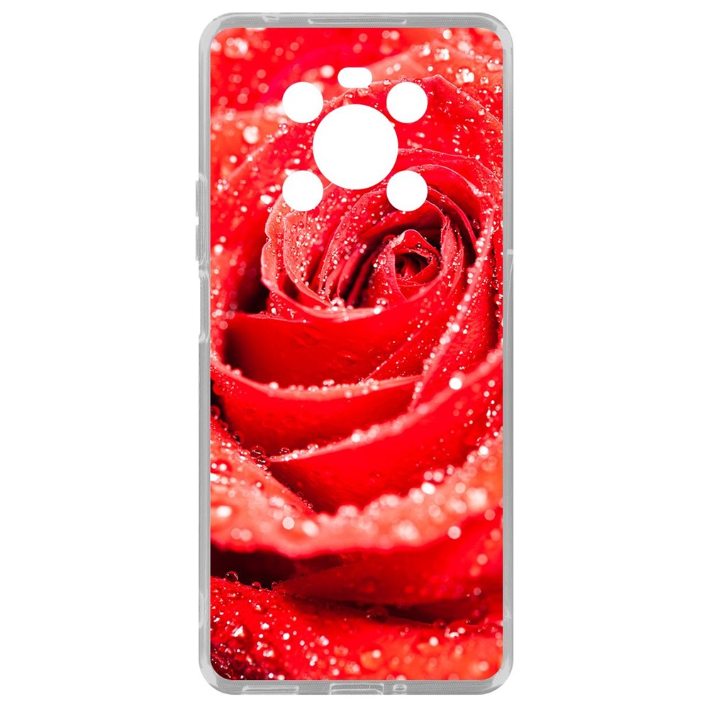 

Чехол Роза для Honor X9, Прозрачный
