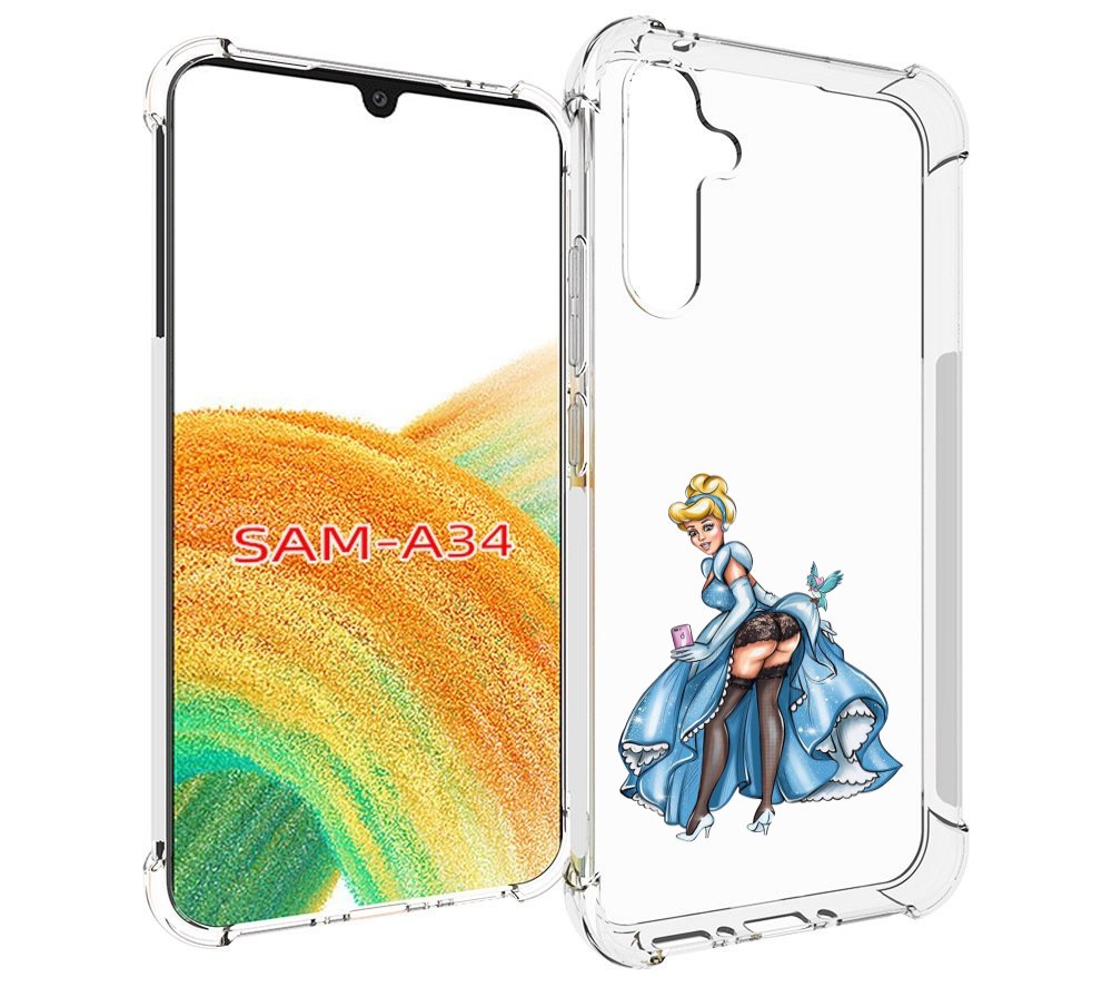 

Чехол MyPads девушка-в-платье-красивая женский для Samsung Galaxy A34, Tocco