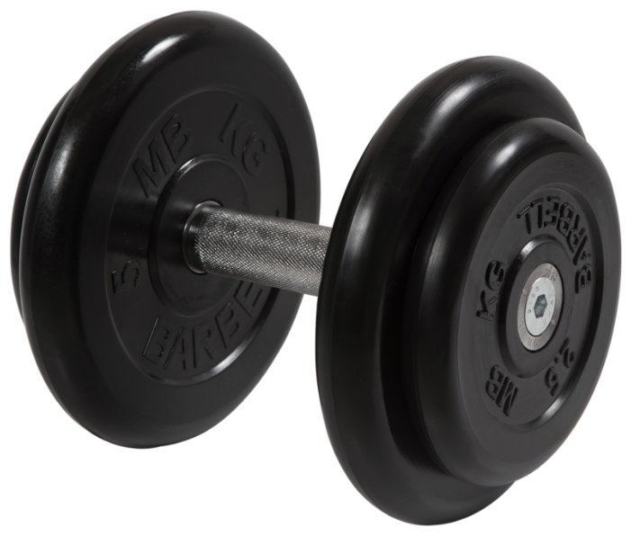 

Гантель MB Barbell 16 кг профи, Черный