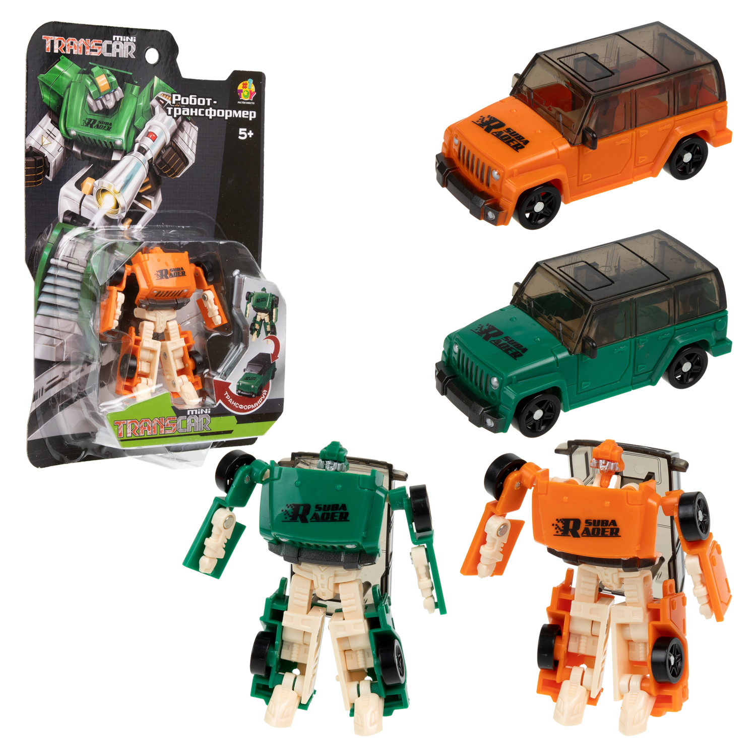 Робот-трансформер 1toy Transcar mini в ассортименте 2 вида оранжевый и зеленый робот трансформер 1toy transcar mini в ассортименте 2 вида синий и желтый