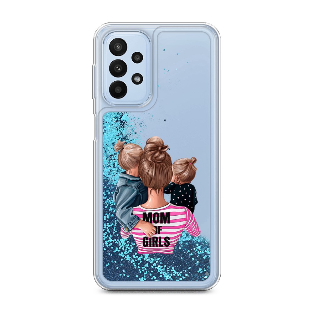 

Чехол Awog на Samsung Galaxy A23 "Mom of Girls", Серый;прозрачный;черный, 2105093-1