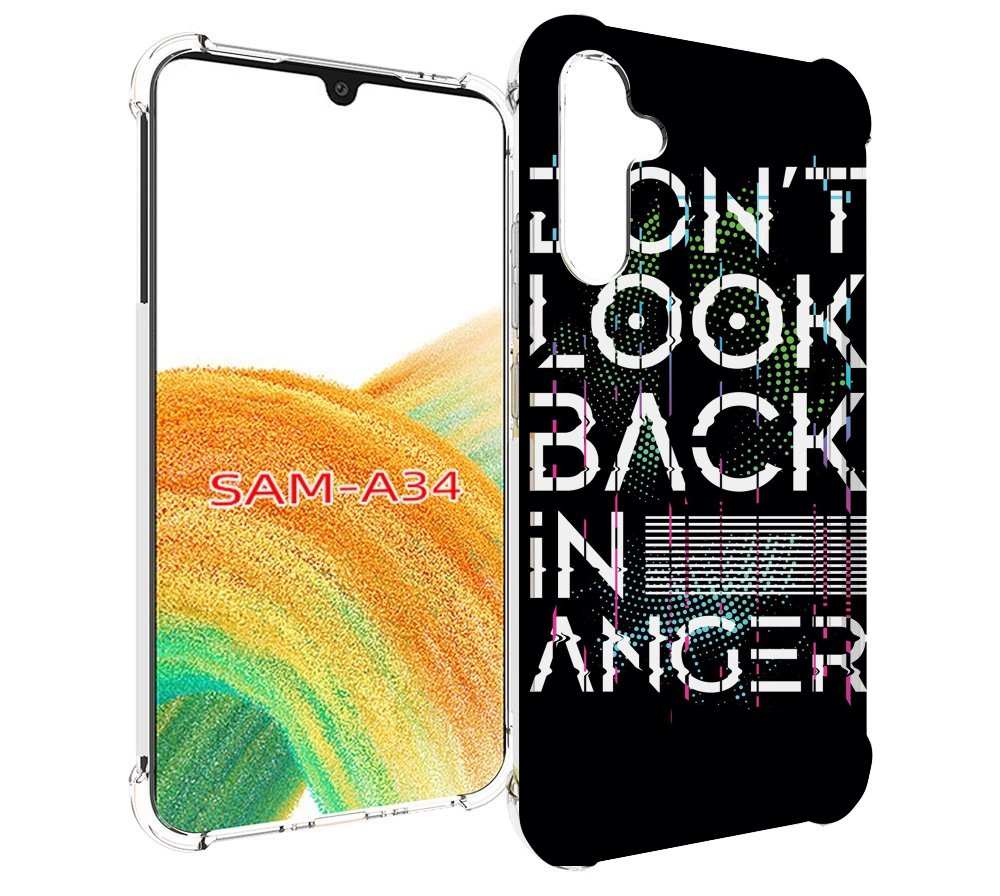 

Чехол MyPads графический-текст для Samsung Galaxy A34, Tocco