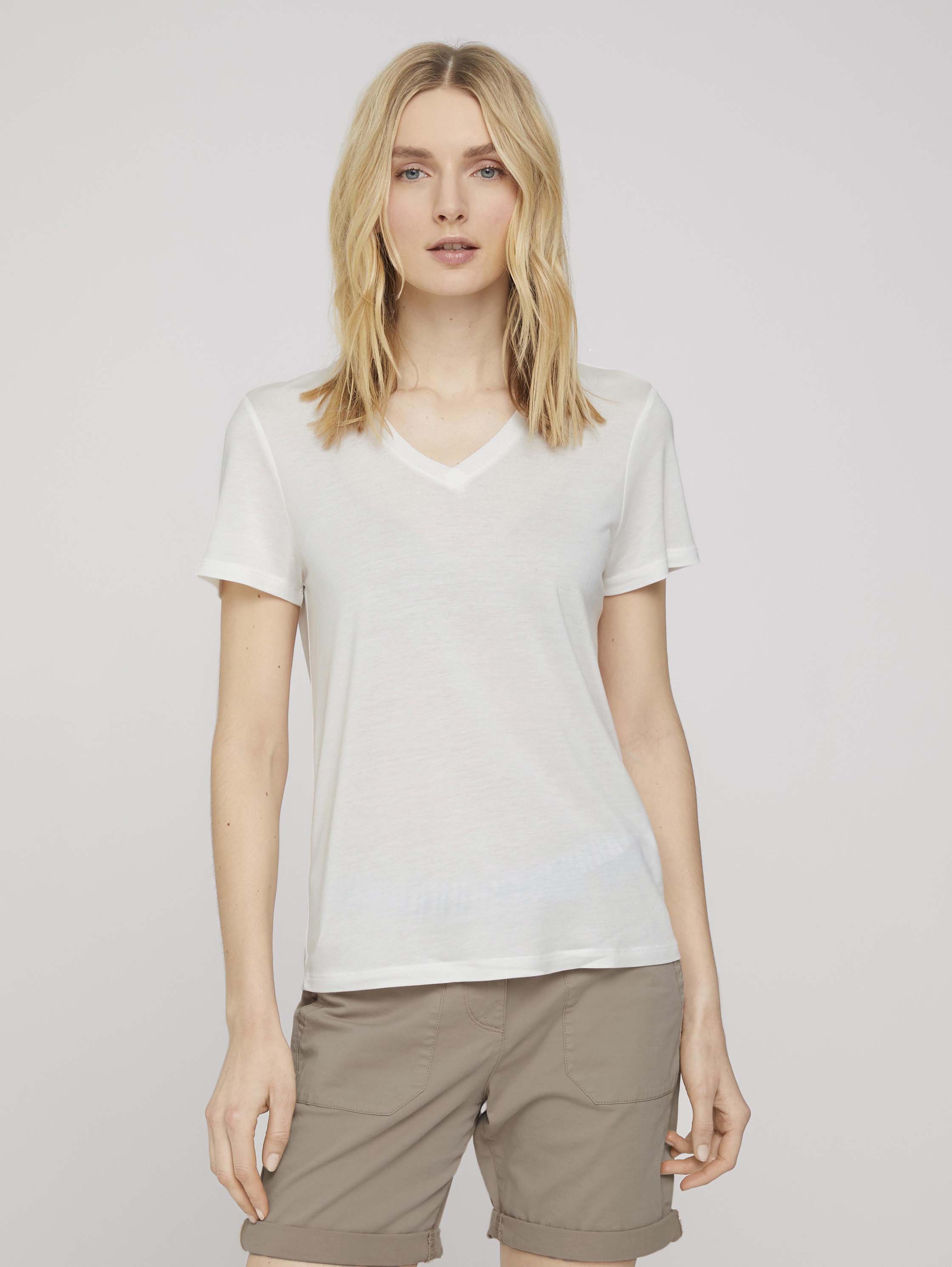 

Футболка женская TOM TAILOR 1025781 белая M, 1025781