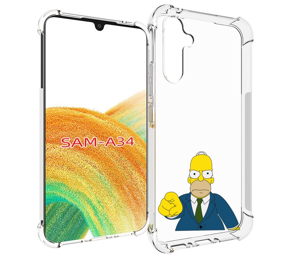 

Чехол MyPads гомер-злой для Samsung Galaxy A34, Tocco