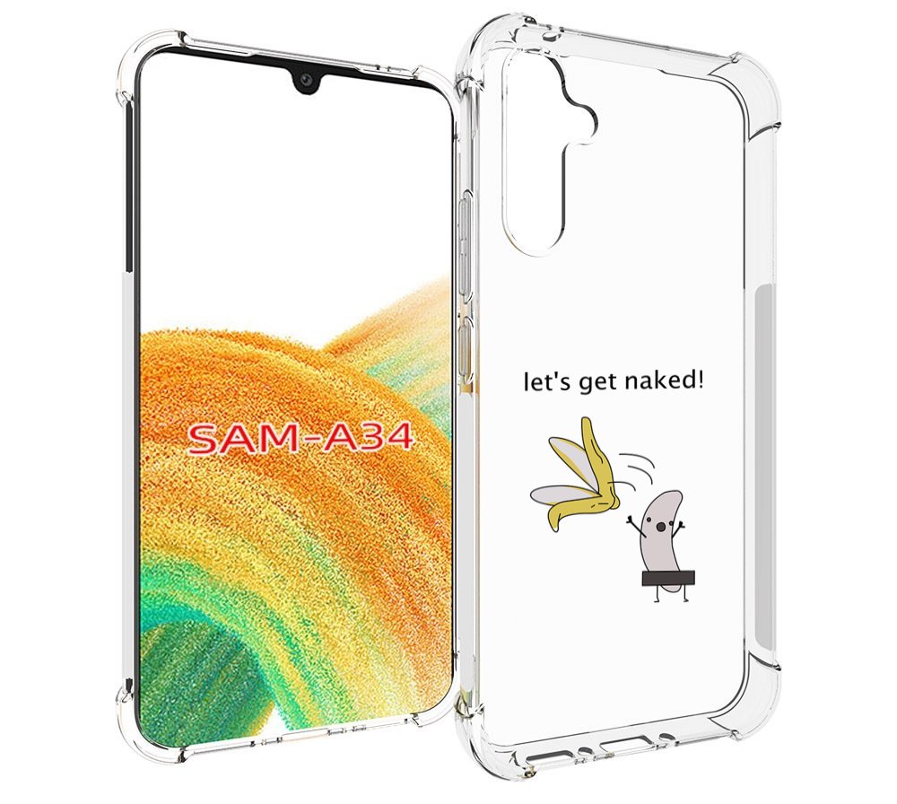 

Чехол MyPads голый-банан для Samsung Galaxy A34, Tocco