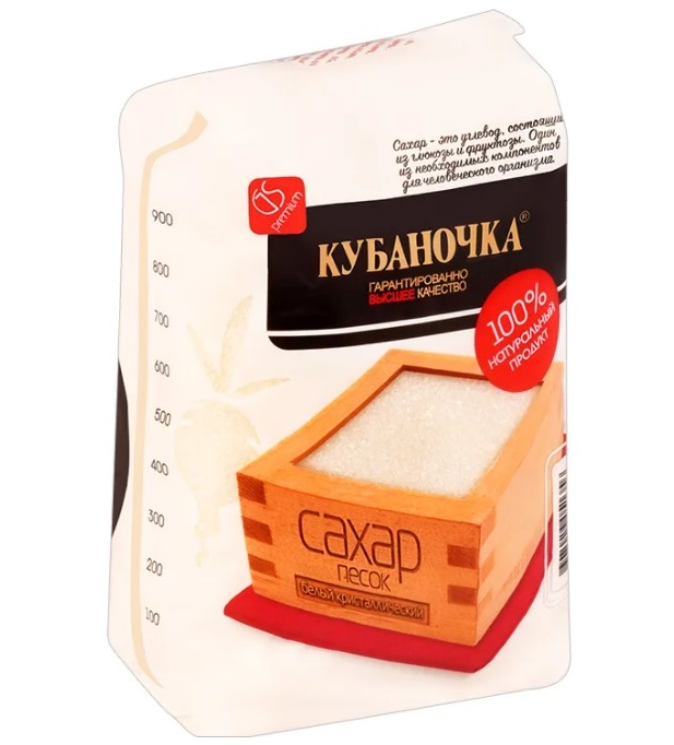 

Сахар Кубаночка песок, белый, 900 г