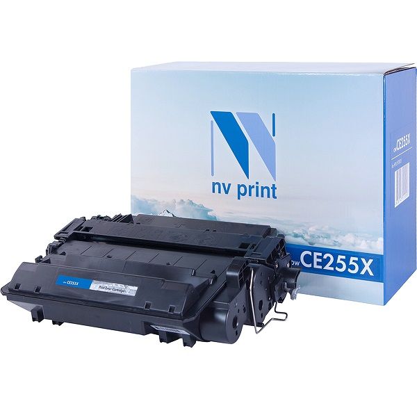 фото Картридж для лазерного принтера nv print ce255x черный