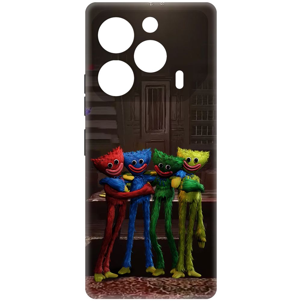 

Чехол-накладка Krutoff Soft Case Хаги Ваги - Мини-Хаги для TECNO Pova 6 Pro черный