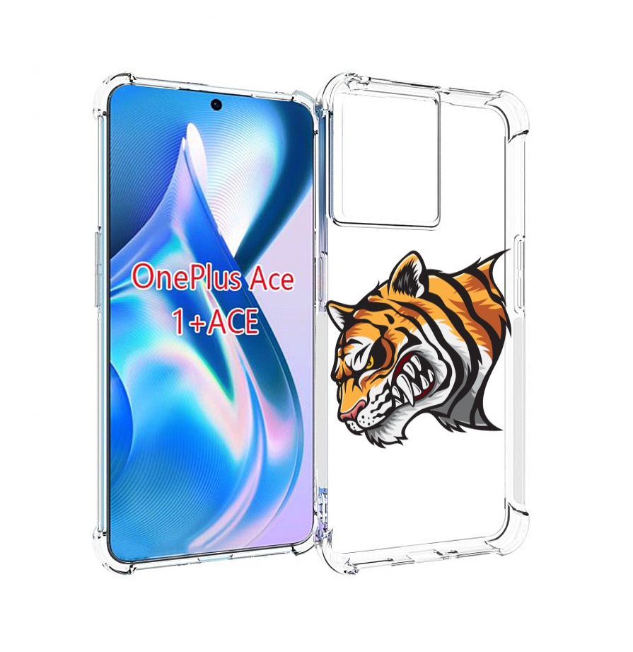 

Чехол MyPads Тигр для OnePlus Ace, Прозрачный, Tocco