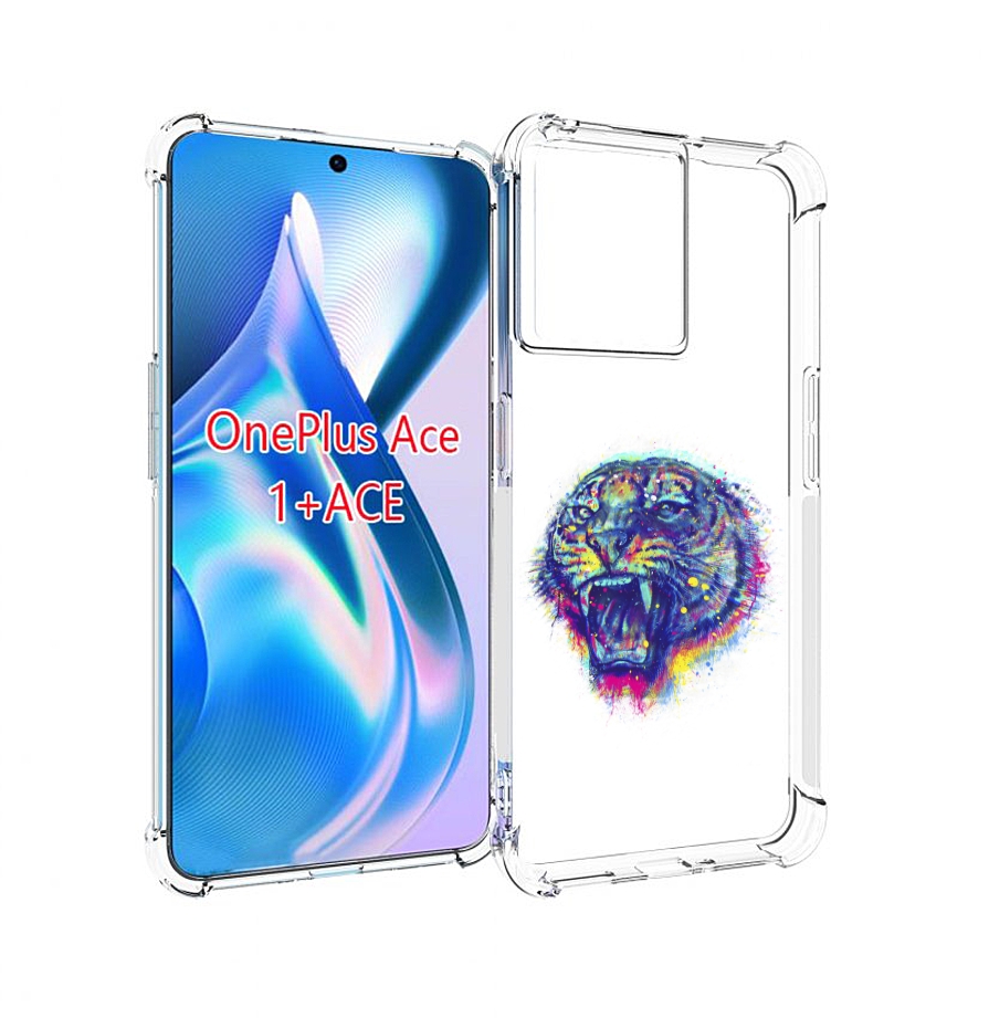 

Чехол MyPads Тигр 2 для OnePlus Ace, Прозрачный, Tocco