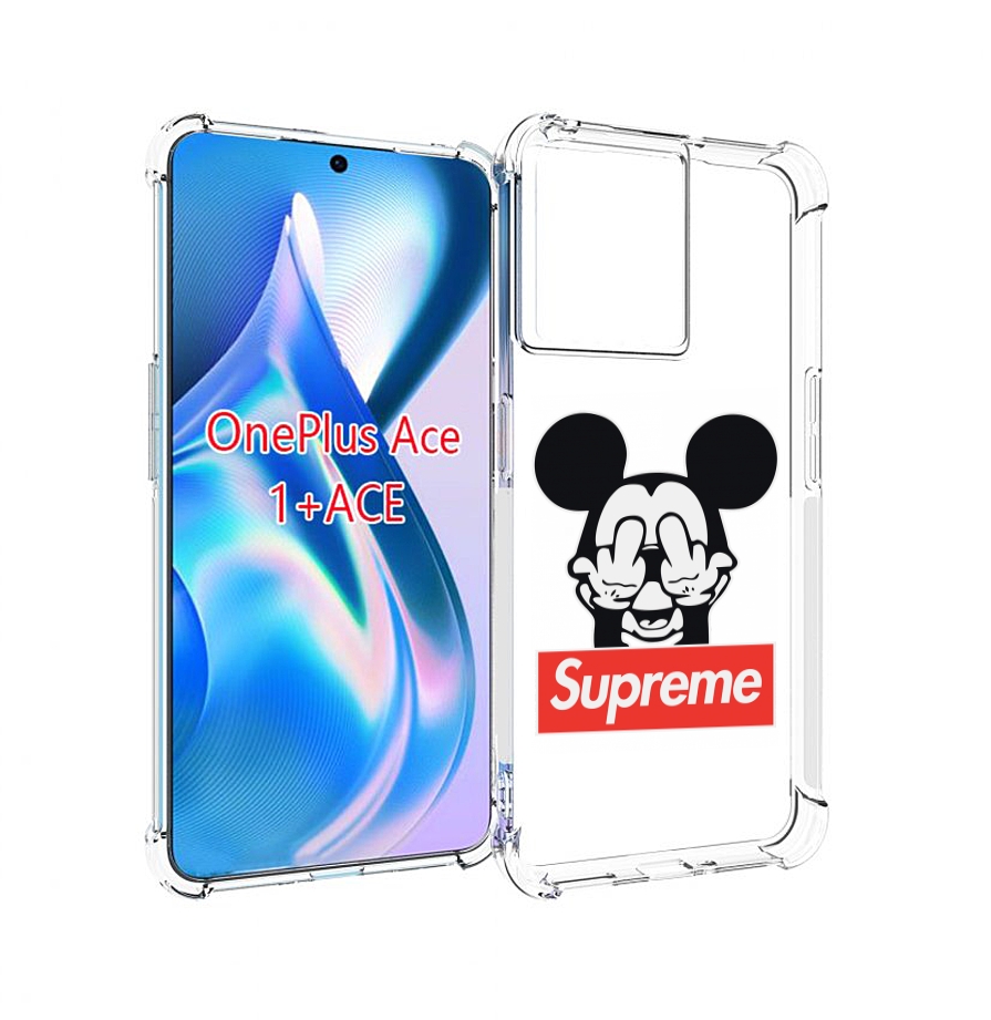 

Чехол MyPads Супримовский-Микки-маус для OnePlus Ace, Прозрачный, Tocco