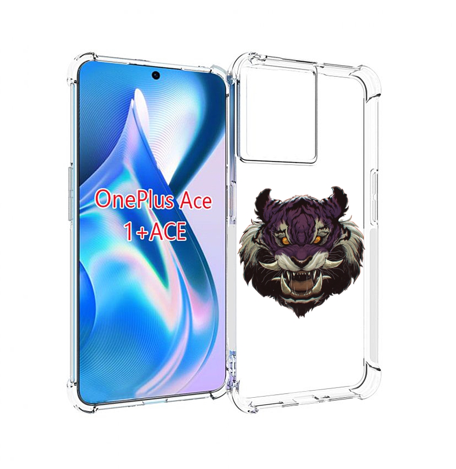 

Чехол MyPads Страшный-тигр для OnePlus Ace, Прозрачный, Tocco