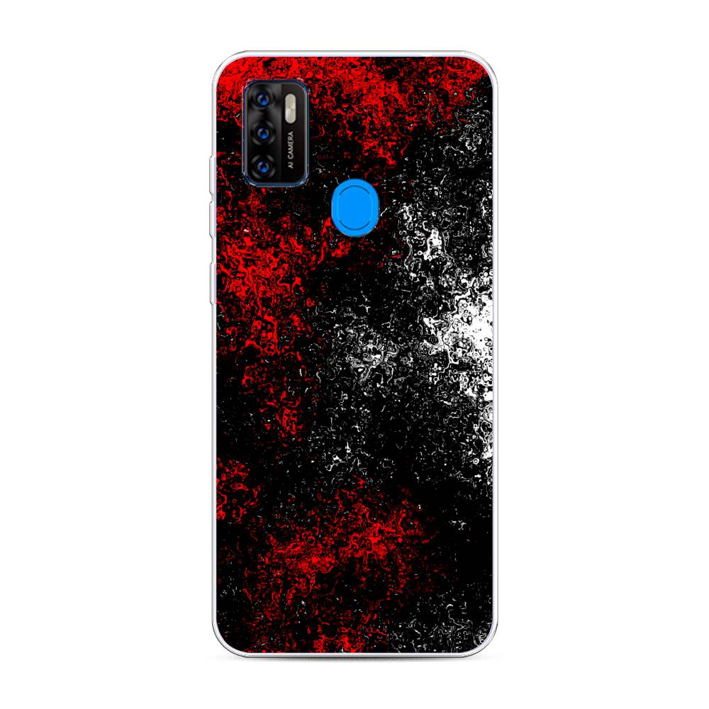 

Чехол на ZTE Blade A7s 2020 "Монотипия", Красный;черный;белый, 133950-3