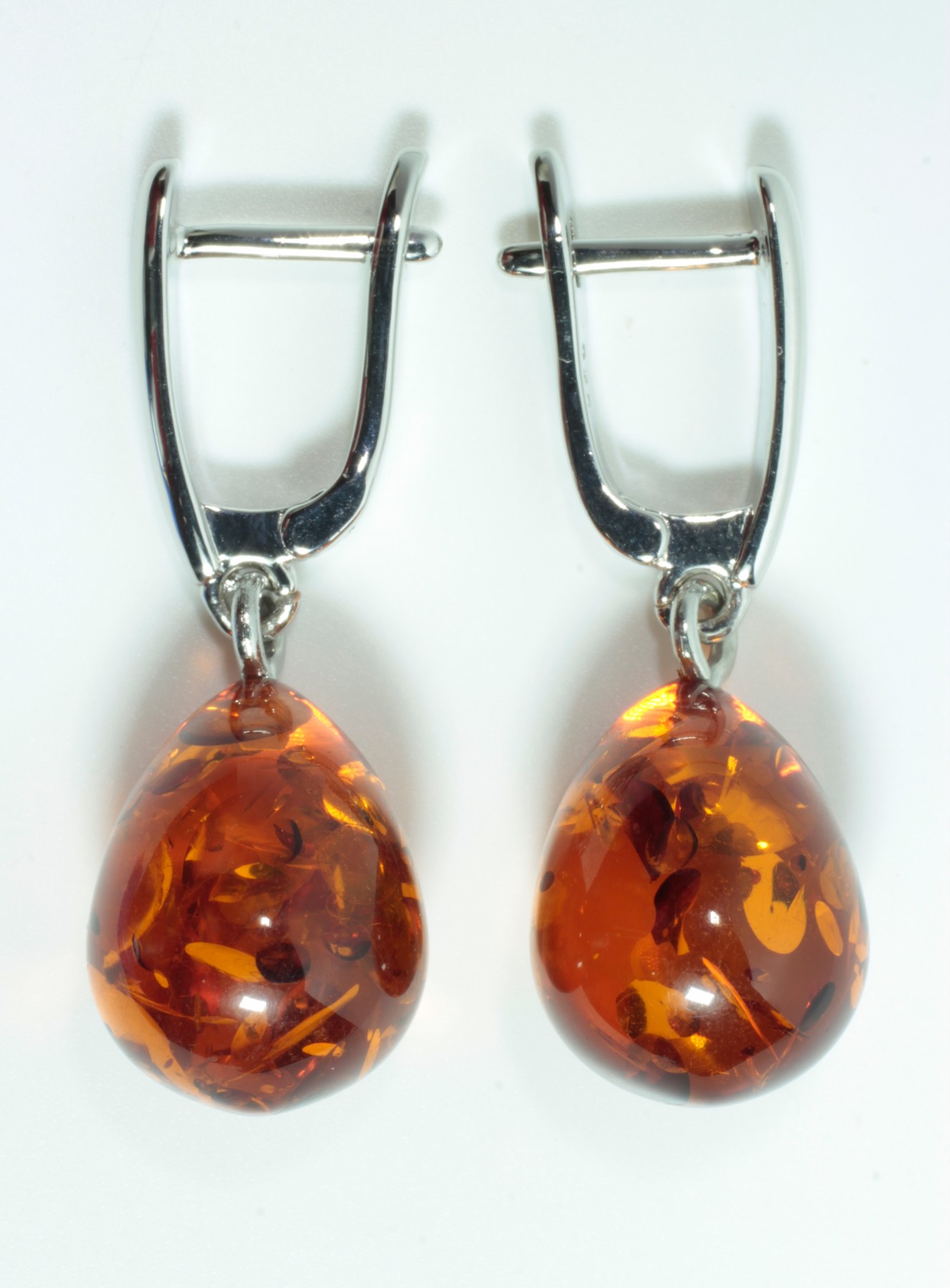 

Серьги подвески из бижутерного сплава T&Z_Mineral 300B_3, янтарь, 300B_3