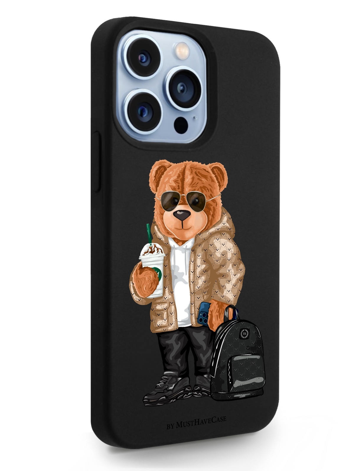 

Чехол MustHaveCase для iPhone 13 Pro Tony Style в очках черный, Tony Style в очках