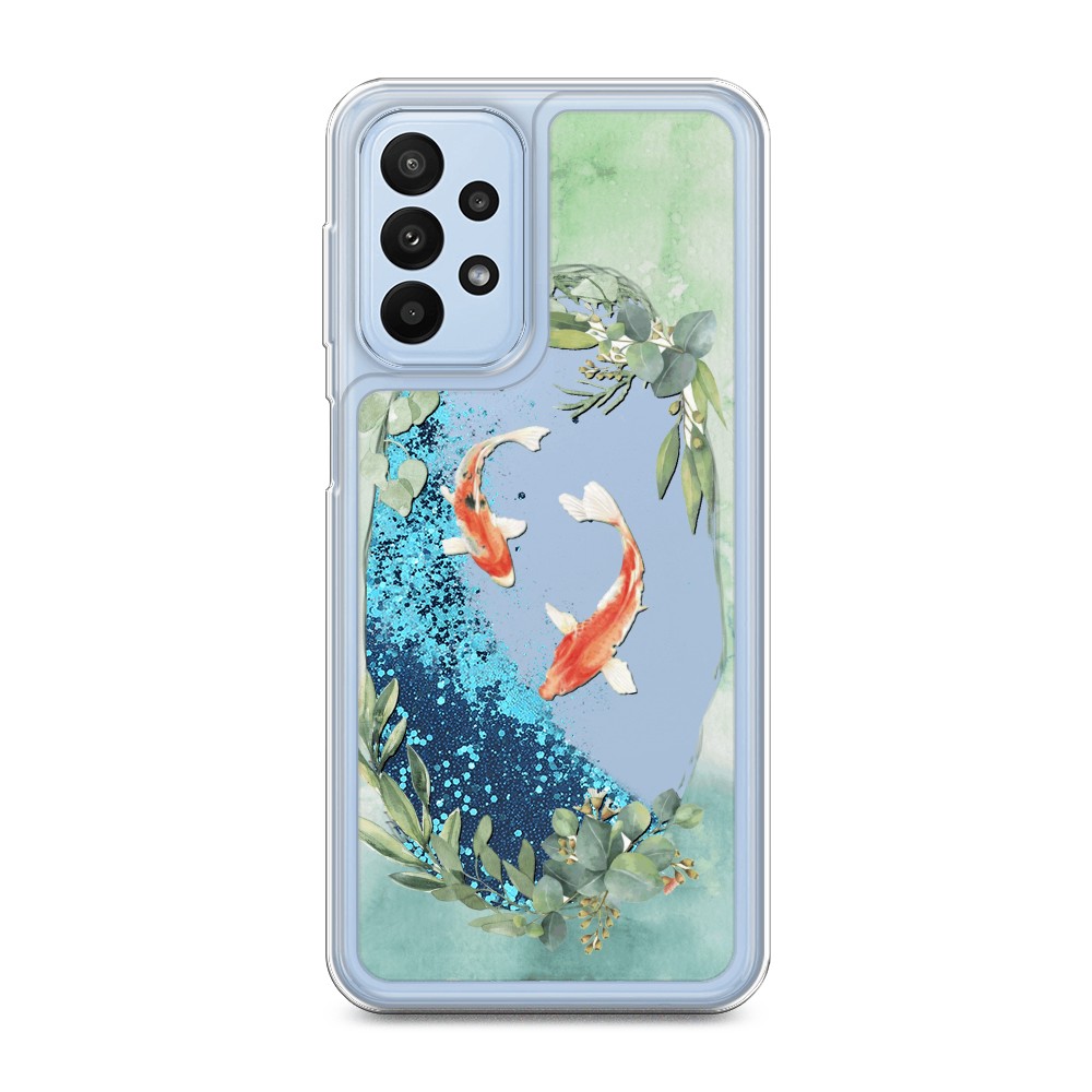 

Чехол Awog на Samsung Galaxy A23 "Две золотые рыбки", Зеленый, 2105093-1