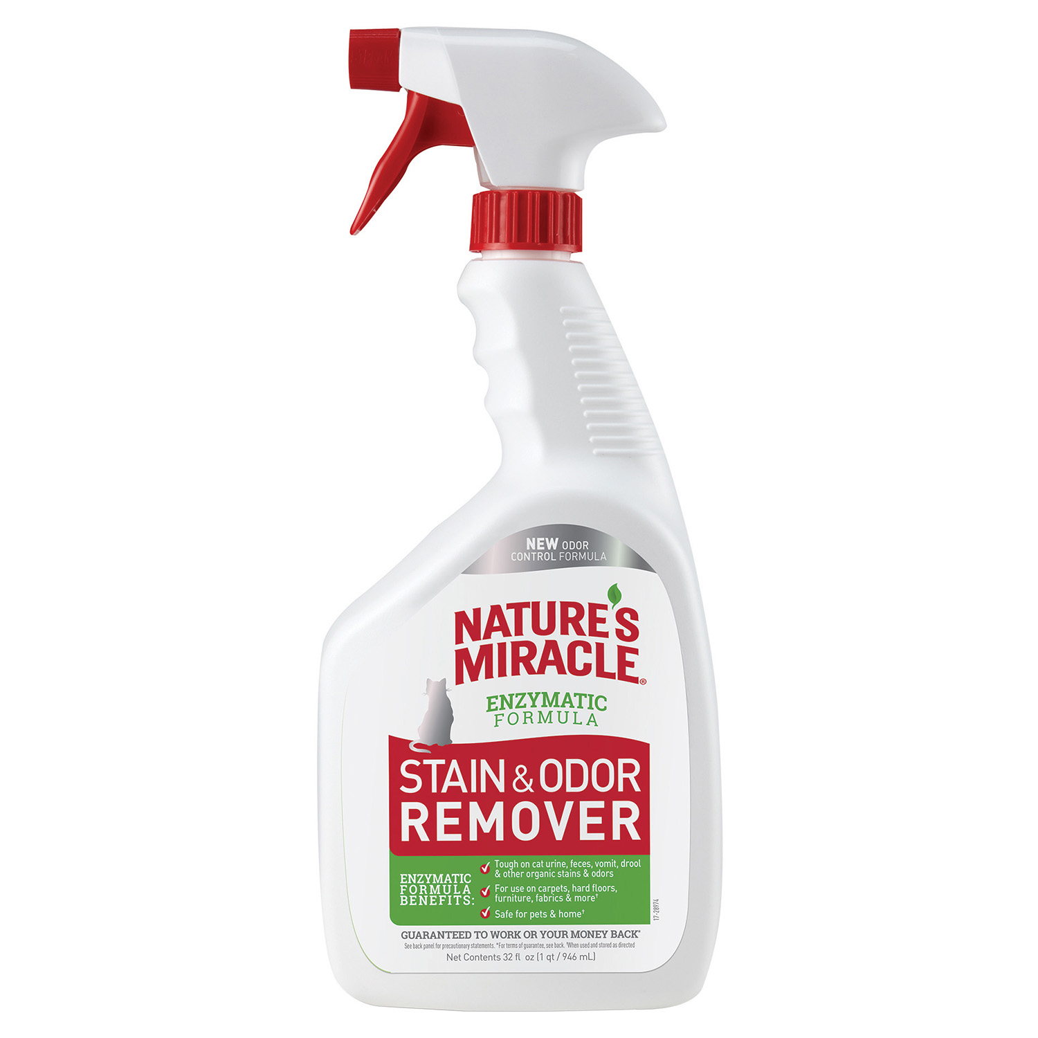 

Уничтожитель пятен и запахов от кошек Nature’s Miracle спрей 946 мл, 622060