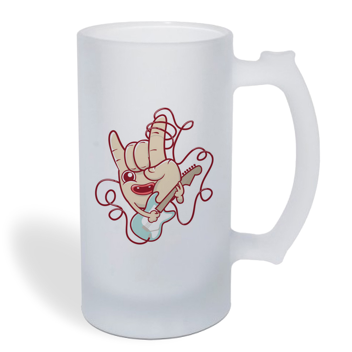 

Кружка пивная CoolPodarok Рука играет на гитаре