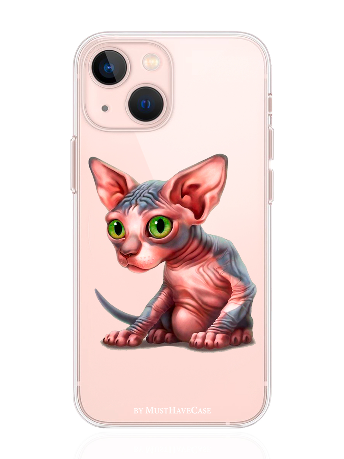 

Чехол MustHaveCase для iPhone 13 Mini Сфинкс прозрачный, iPhone 13 Mini Сфинкс