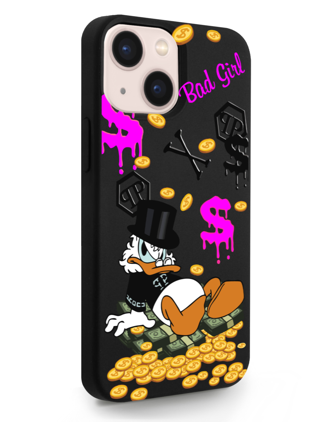 фото Чехол musthavecase для iphone 13 mini богатая утка bad girl черный