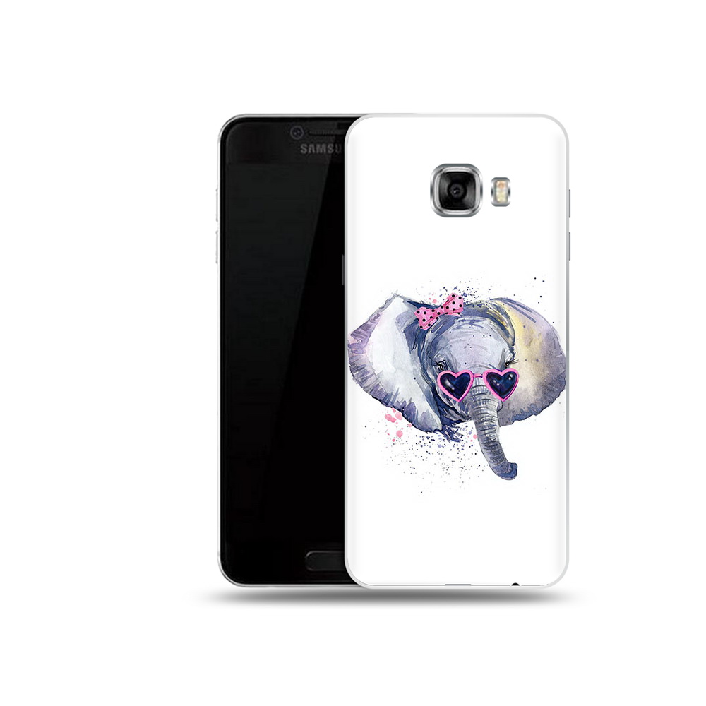 

Чехол MyPads Tocco для Samsung Galaxy C5 (2016) слоник в очках, Прозрачный, Tocco