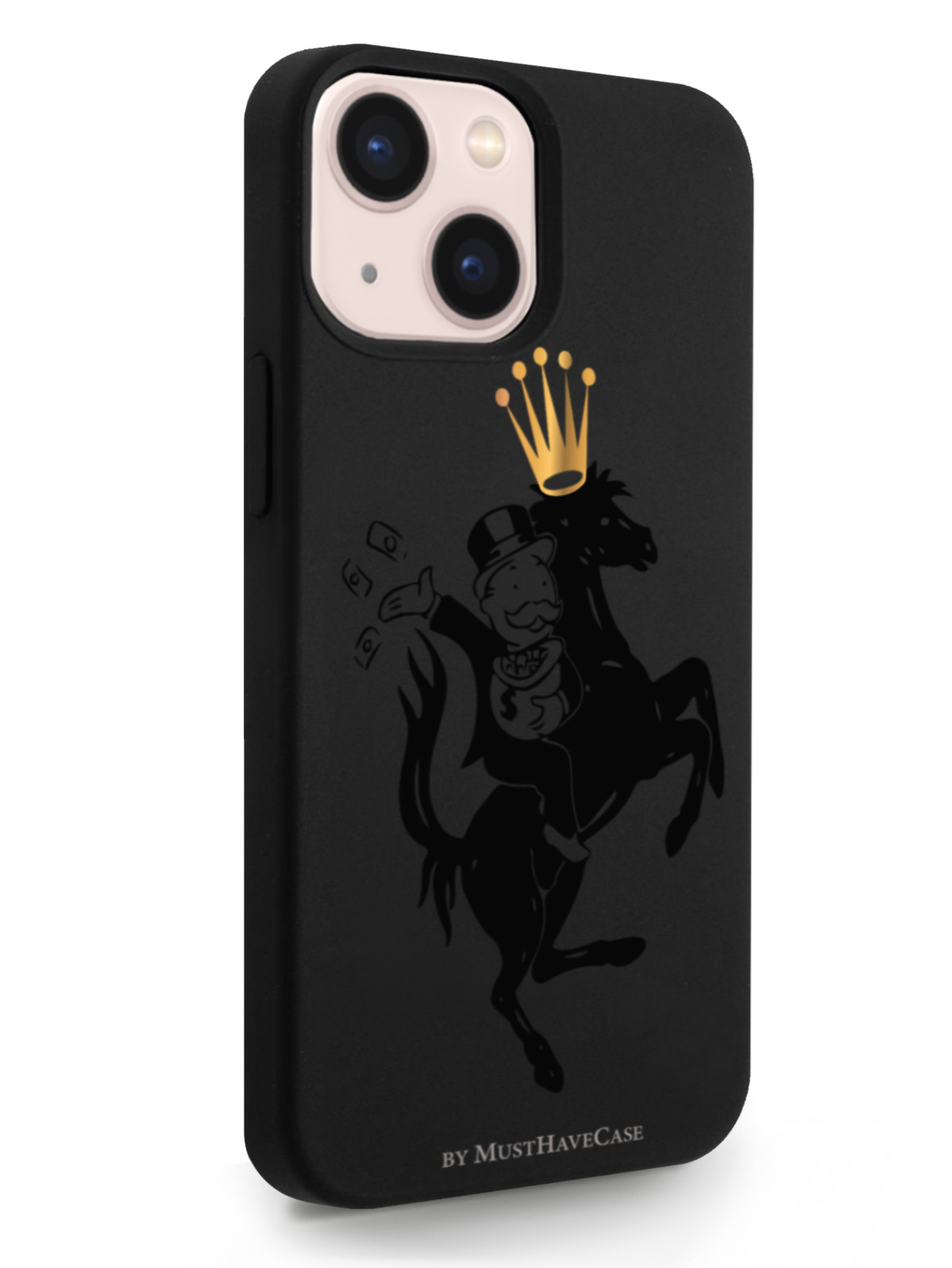 фото Чехол musthavecase для iphone 13 mini monopoly на коне черный