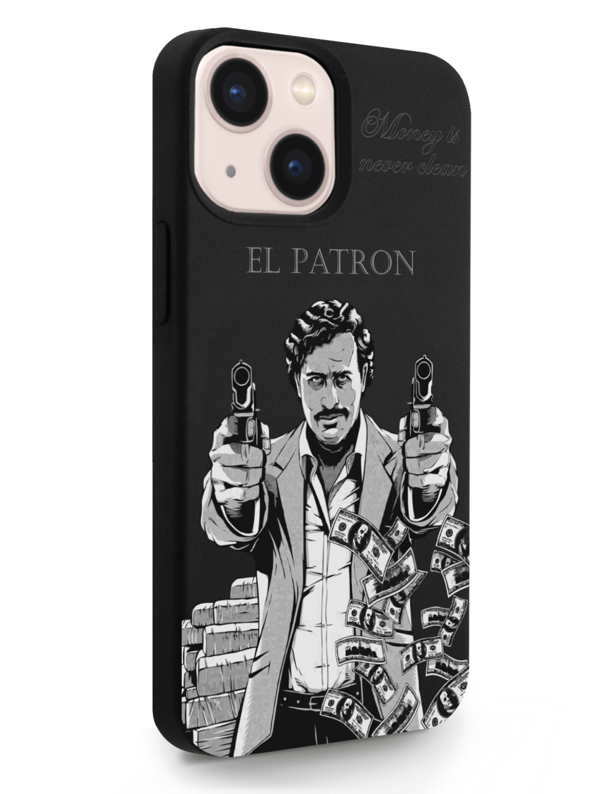 фото Чехол musthavecase для iphone 13 mini el patron pablo escobar черный