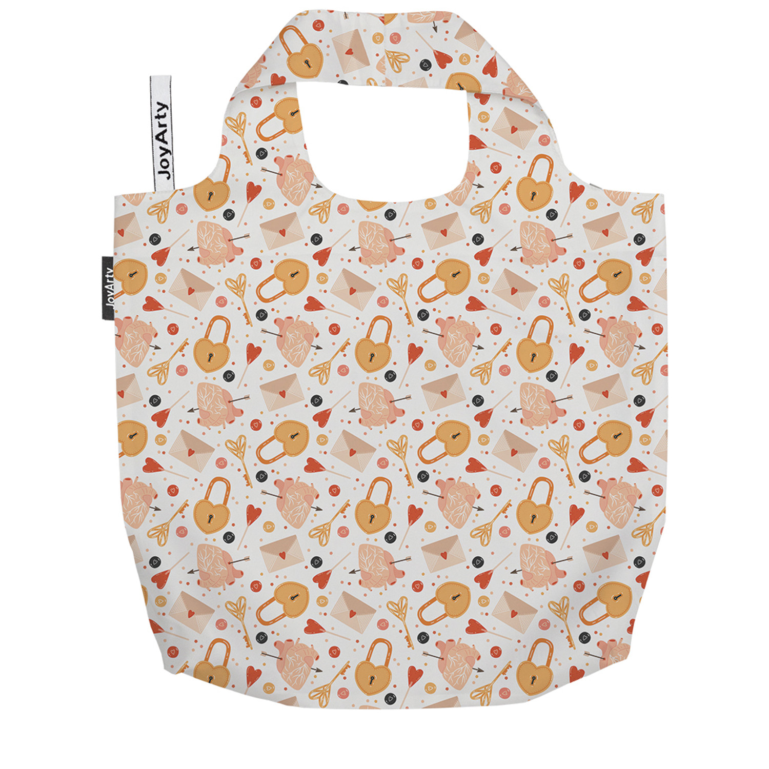 

Шоппер женский JoyArty Сердце и замок белый, Сердце и замок