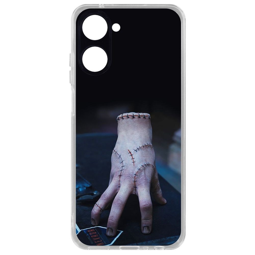 

Чехол Уэнсдей Аддамс - Вещь для Realme 10 4G, Прозрачный