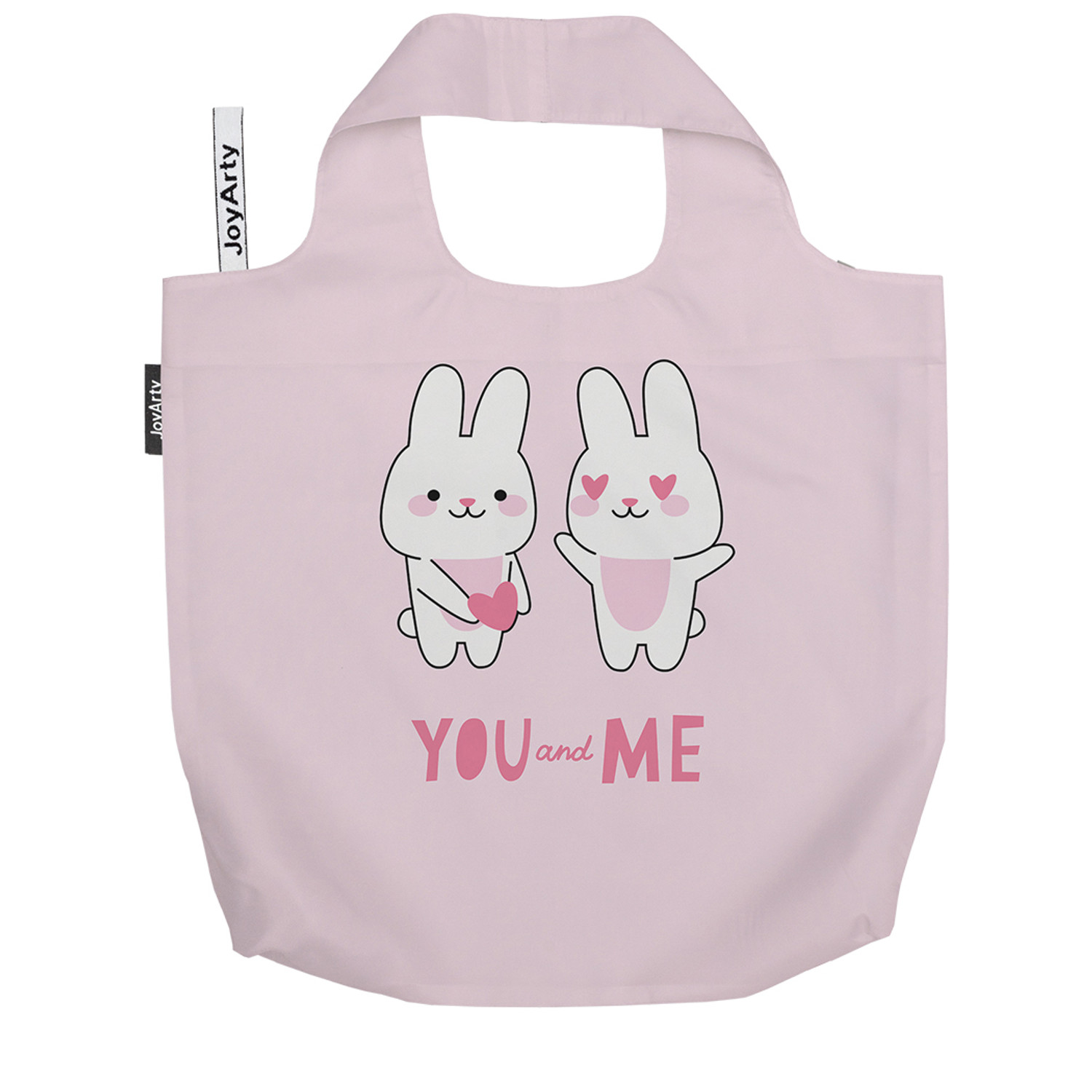 

Шоппер женский JoyArty Влюбленные зайцы розовый, Влюбленные зайцы