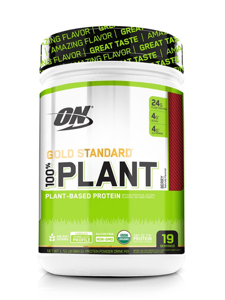 фото Вегетарианский протеин optimum nutrition gold standard 100% plant 1,51 lb berry