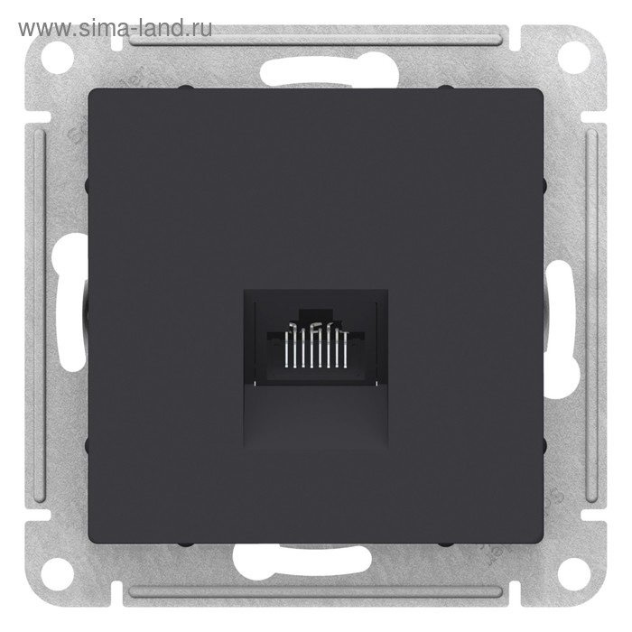 

SE AtlasDesign Карбон Розетка компьютерная RJ45, механизм ATN001083, Черный