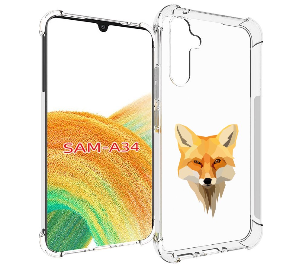 

Чехол MyPads голова-лисы для Samsung Galaxy A34, Tocco