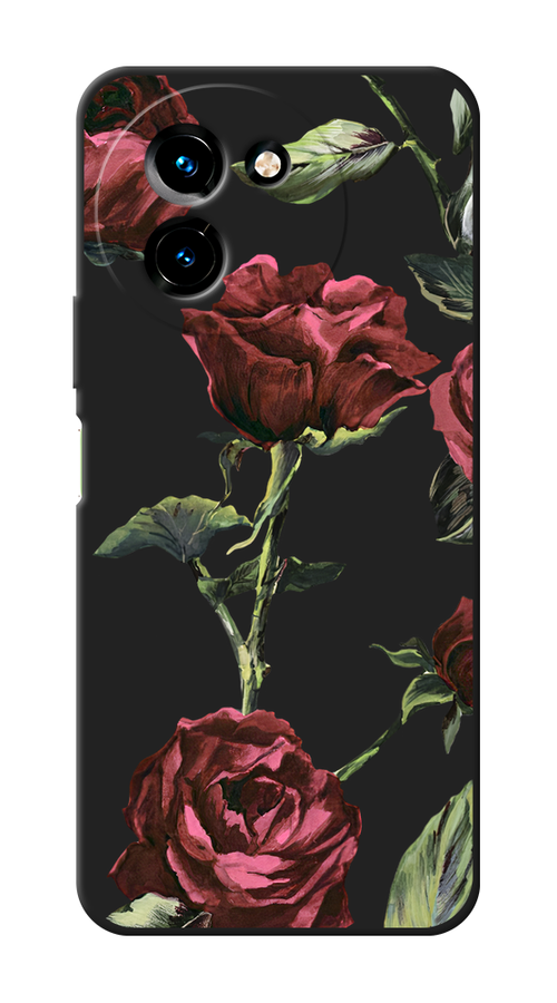 

Чехол Awog на Vivo T3x "Бордовые розы фон", Бордовый, 2610652-1
