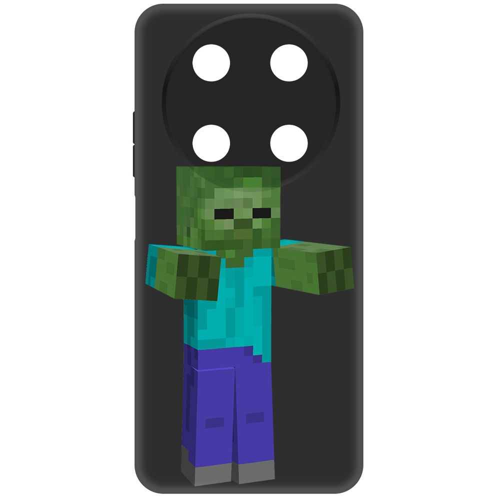 

Чехол-накладка Krutoff Soft Case Minecraft-Гигант для ITEL RS4 черный