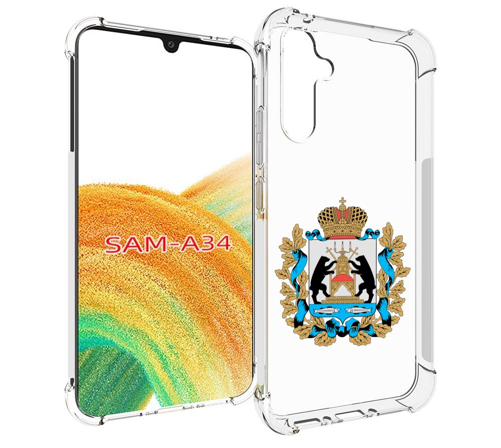 

Чехол MyPads герб-новгородская-область для Samsung Galaxy A34, Tocco