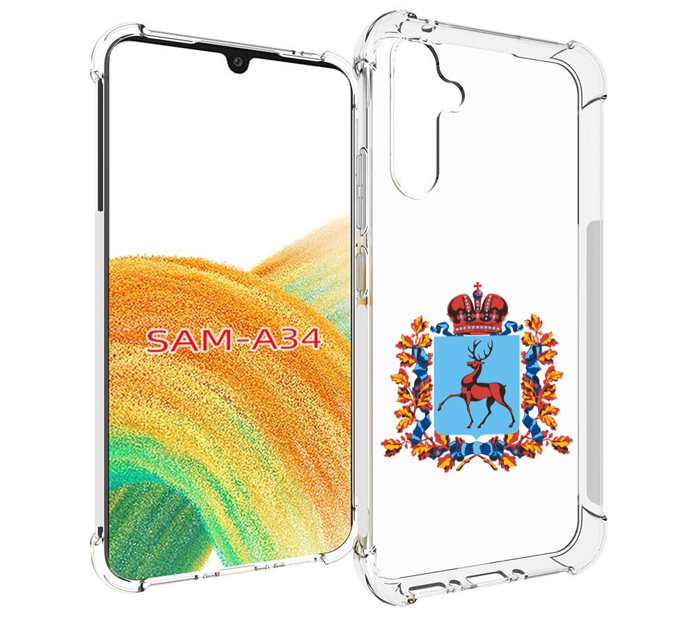 

Чехол MyPads герб-нижегородская-область для Samsung Galaxy A34, Tocco