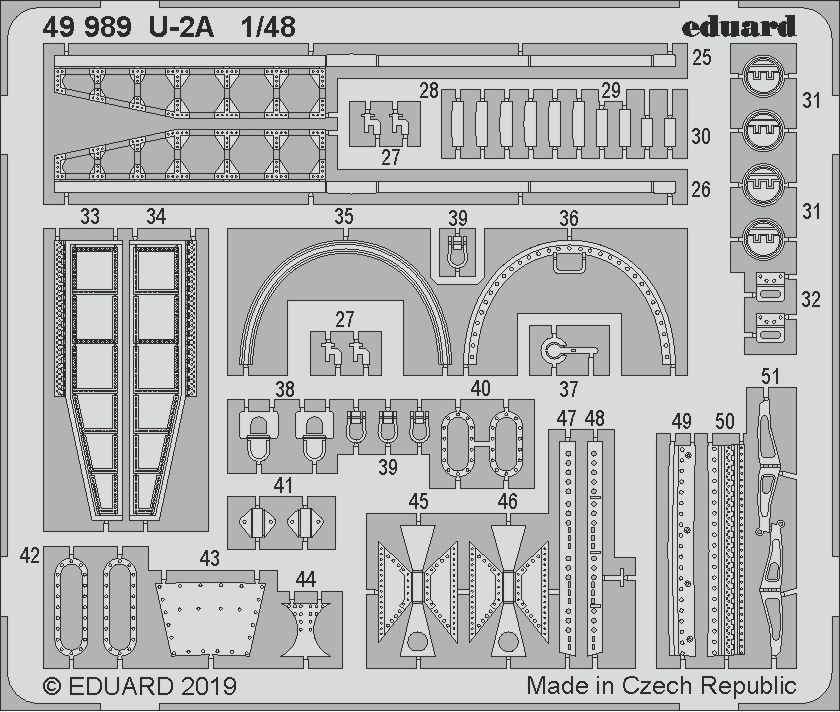 

Фототравление Eduard 49989 U-2A 1/48, Цветной