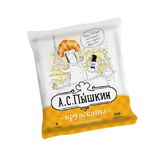 

Круассаны А.С.Пышкин - Наше все замороженные, 6 шт., 300 г