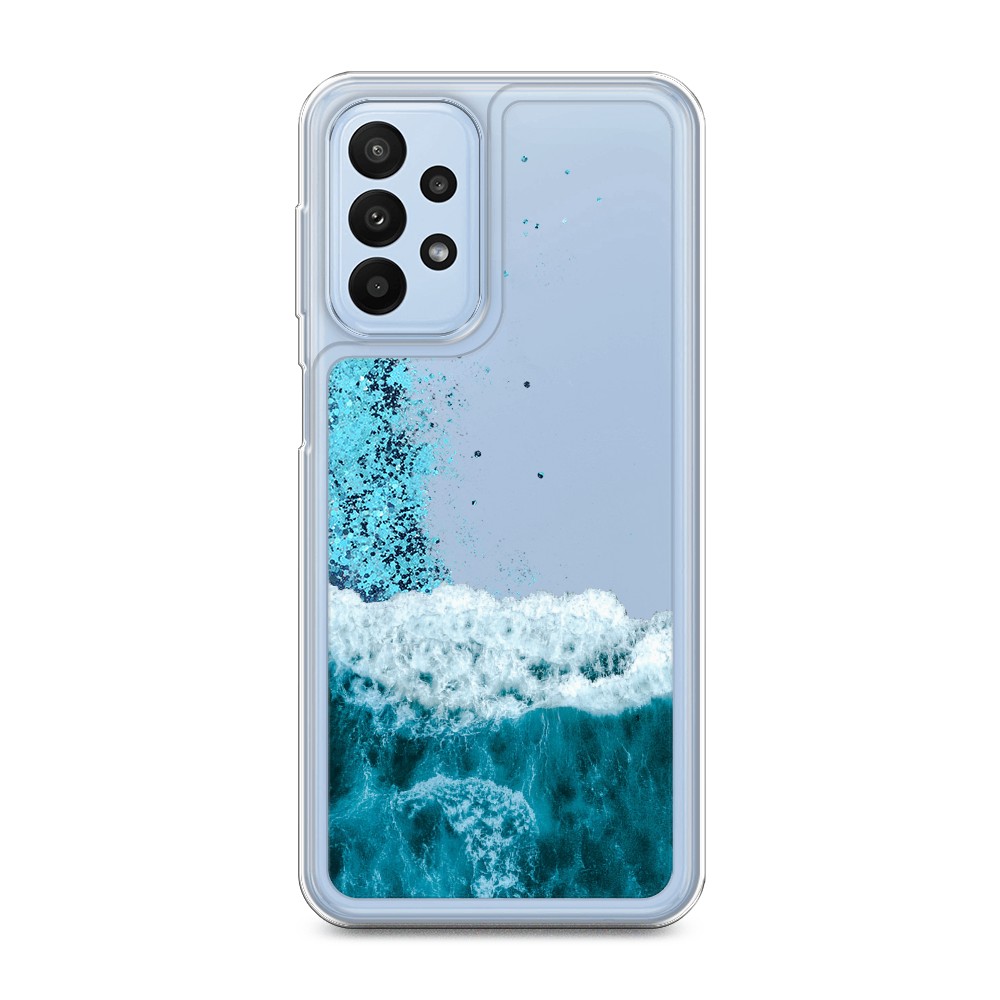 

Чехол Awog на Samsung Galaxy A23 "Морская пучина", Голубой;белый, 2105093-1