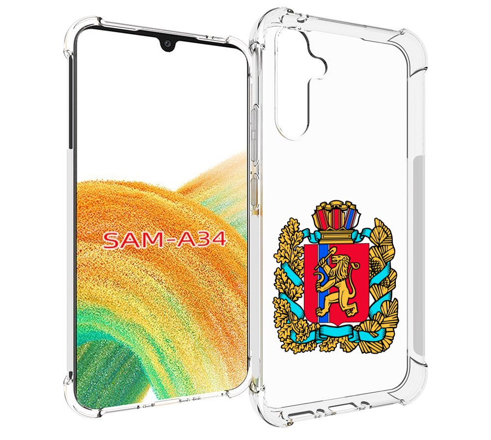

Чехол MyPads герб-красноярский-край для Samsung Galaxy A34, Tocco