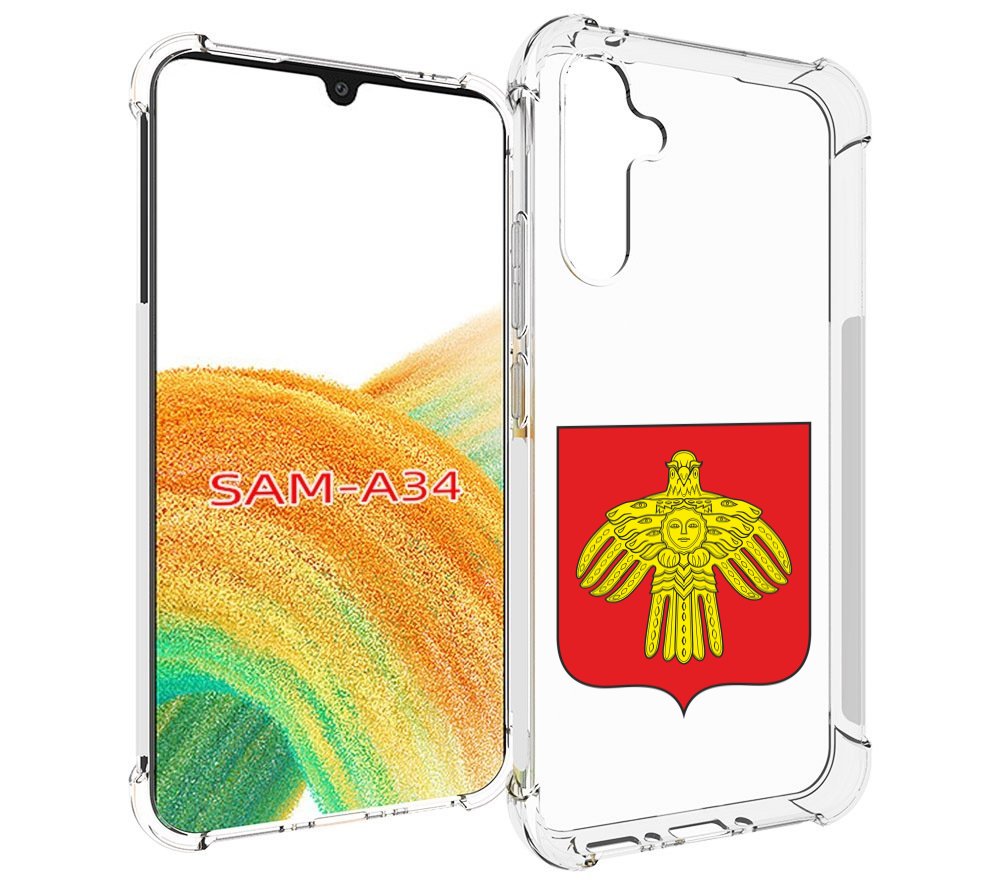 

Чехол MyPads герб-коми-сыктывкар для Samsung Galaxy A34, Tocco